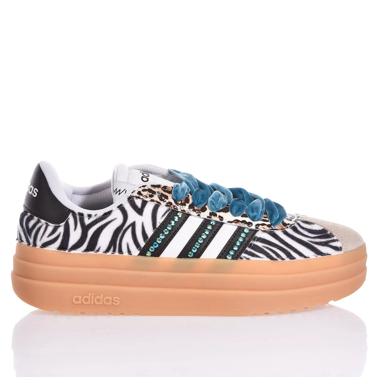 Adidas Bold Zebra Teal