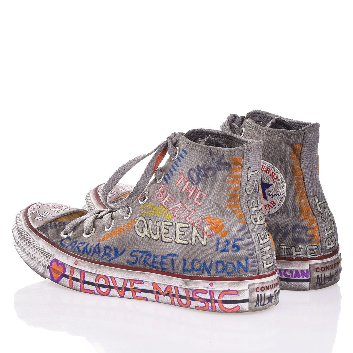 Converse Grey Written