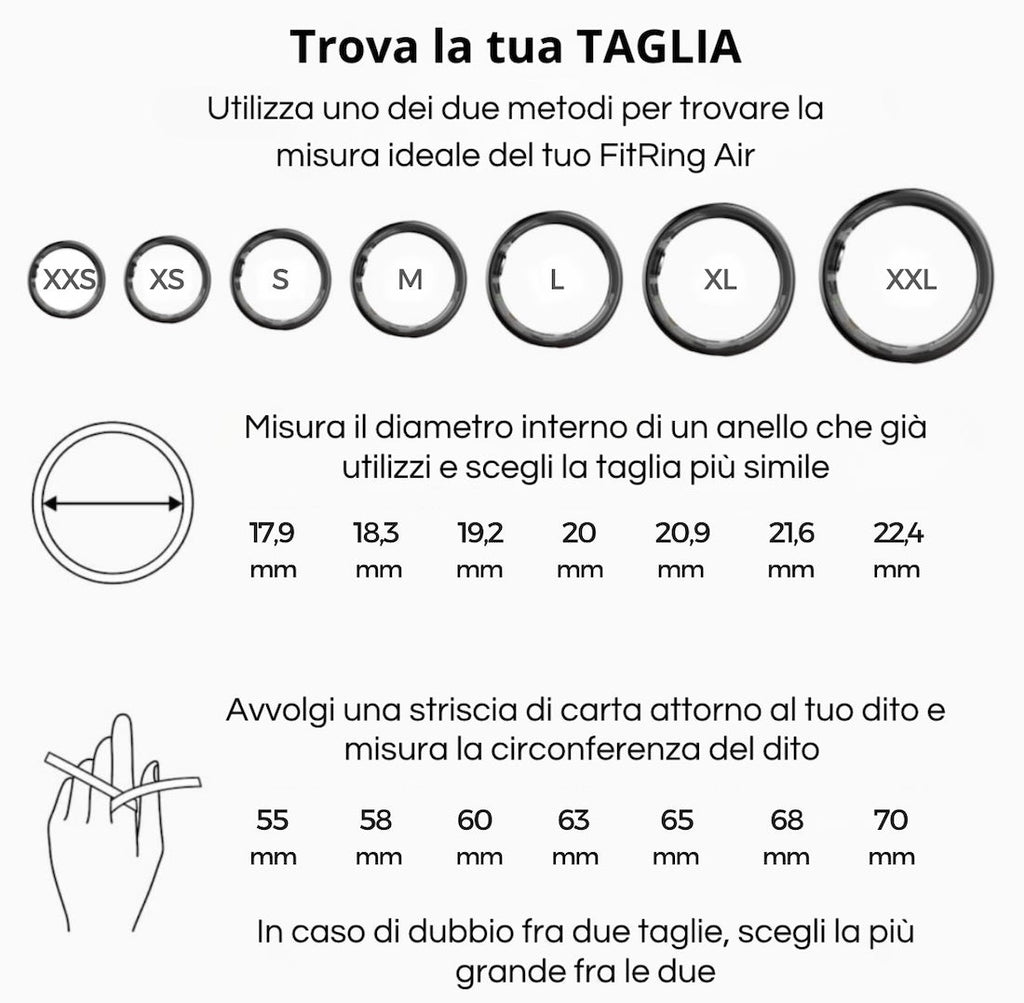Anello Smart Ring FitRing Air